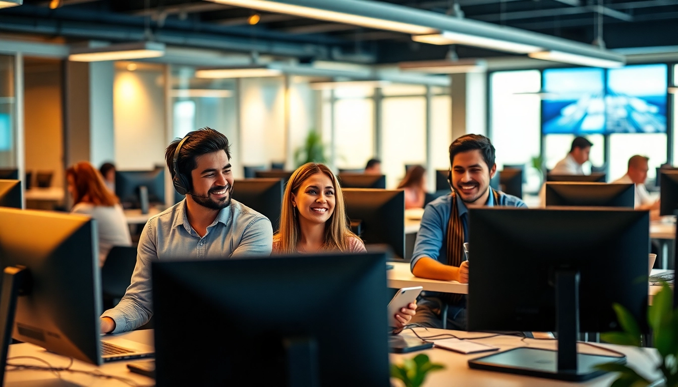 Showcase bustling call centers in Tijuana, Mexico, with dedicated agents providing excellent customer service.