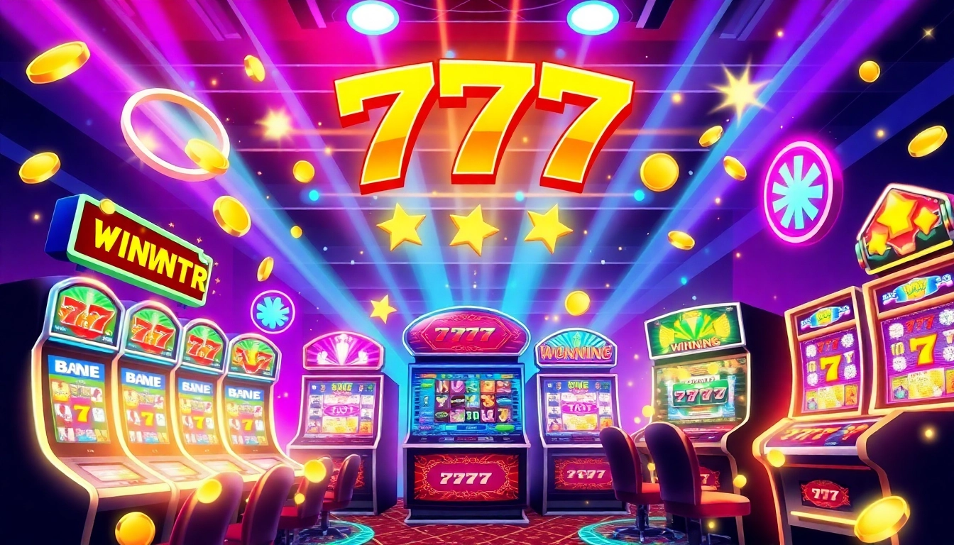 Experience thrilling สล็อต777 gameplay with vibrant slot machines and engaging graphics.