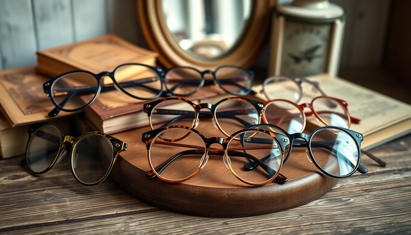 Highlight vintage frames showcasing unique styles and intricate details on a rustic table.