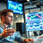 Market analysis for trade futures with traders using charts and technology.
