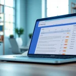 Check plagiarism efficiently using a modern plagiarism checker tool on a laptop screen.