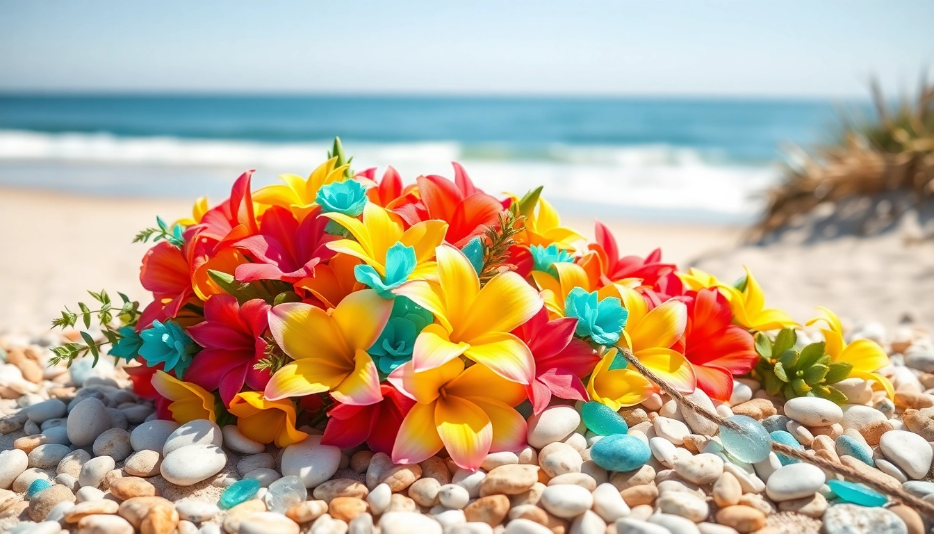 Illuminate the beauty of Huntington Beach flowers in a vibrant coastal arrangement.