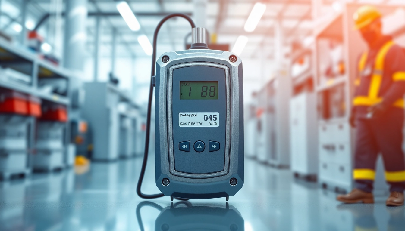 Monitor gas levels with a Peracetic Acid gas detector, featuring a sleek design and digital display.