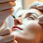 Behandlung mit Botulinumtoxin zur Hautverjüngung für einen frischen und entspannten Teint.