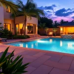 Revitalize your space with a premier pool renovation company showcasing an inviting, luxurious pool.