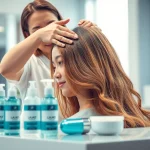 Revitalize hair with shampoo best for hair loss in a stylish salon setting.
