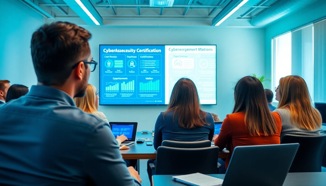 Enhance your career with a cybersecurity certification in a collaborative training environment.