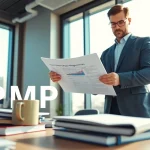 Understand what is PMP certification through a professional project manager engaged in reviewing plans.