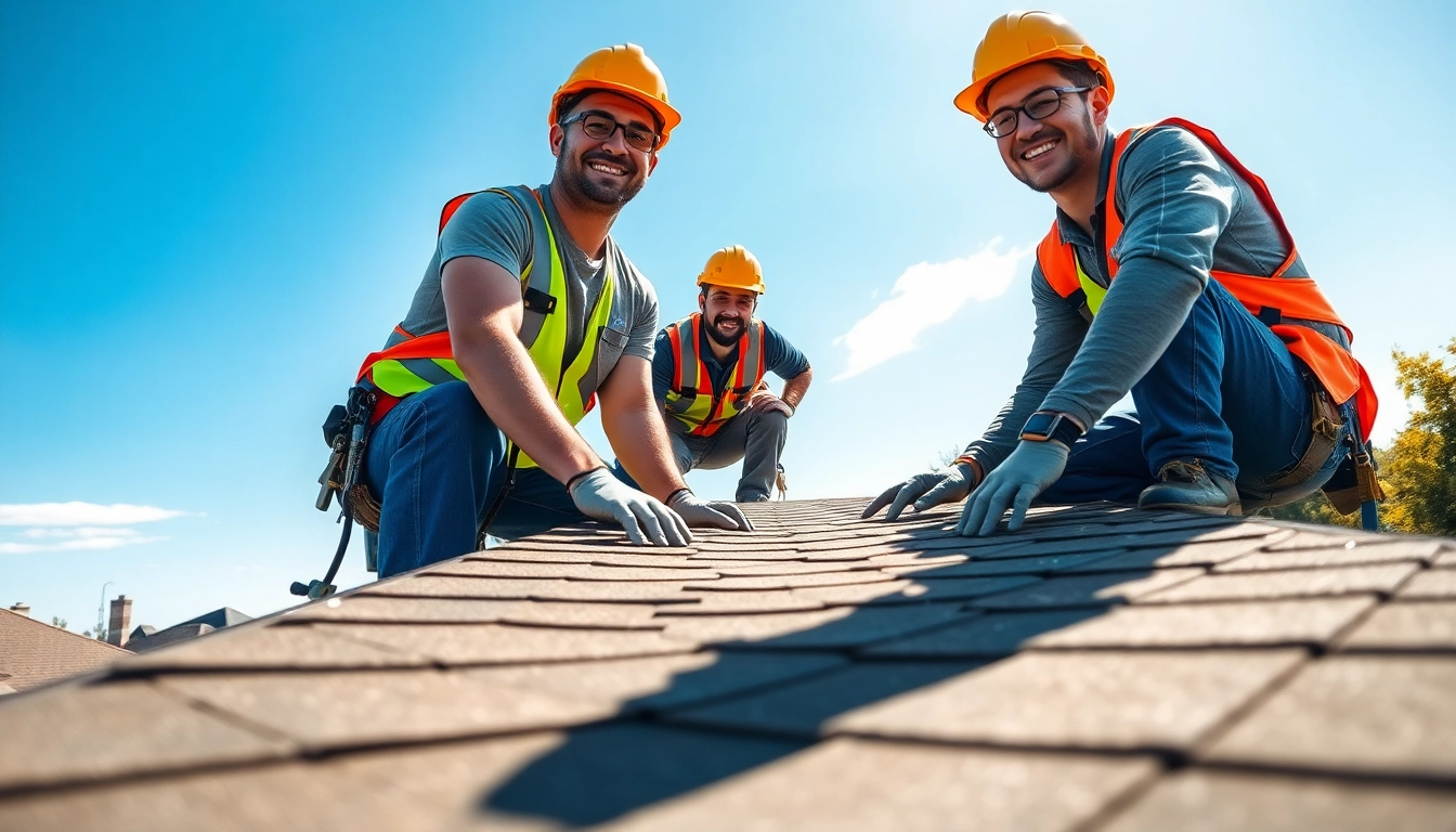 5-star roofing contractors Central Texas installing a quality roof in a sunny residential area.