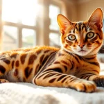 Bengal Breeders Orange County showcasing a beautiful Bengal cat in a cozy setting
