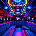 Enjoy a night out in an atlanta party bus with vibrant lights and luxurious seating for an unforgettable experience.