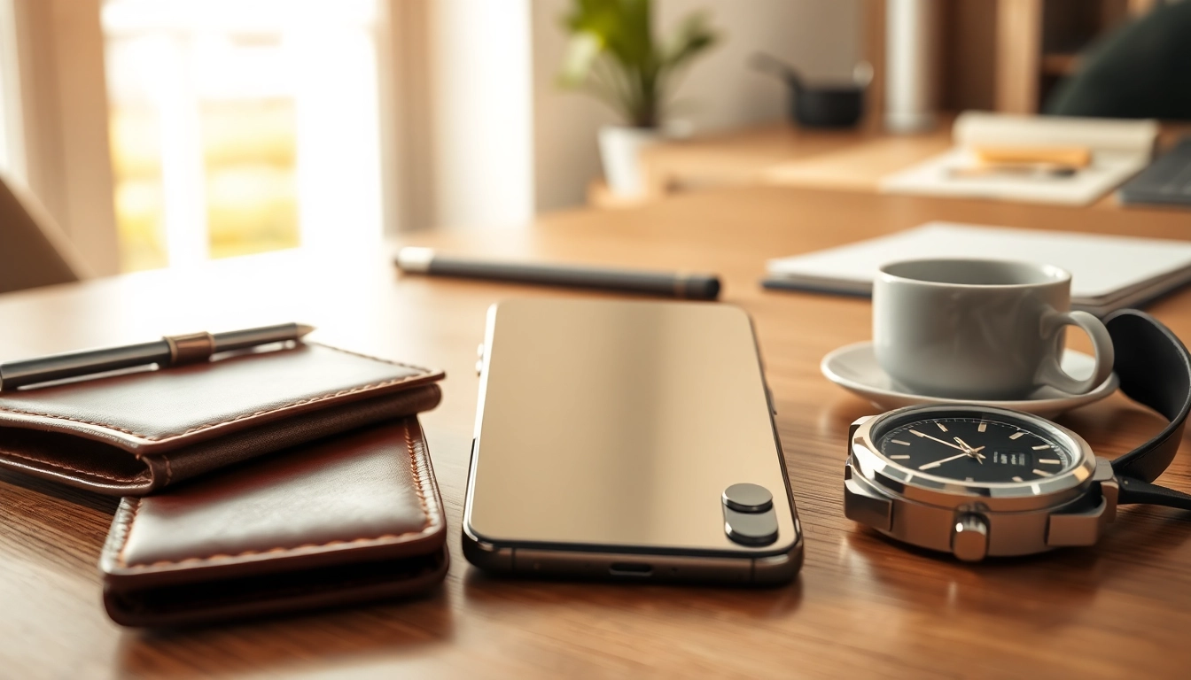 Buy iPhone 16 Pro Max featured with elegant accessories in a professional setting.