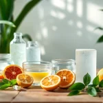 Entgiftung in einem entspannenden Spa-Ambiente mit Kräutertees und frischen Früchten