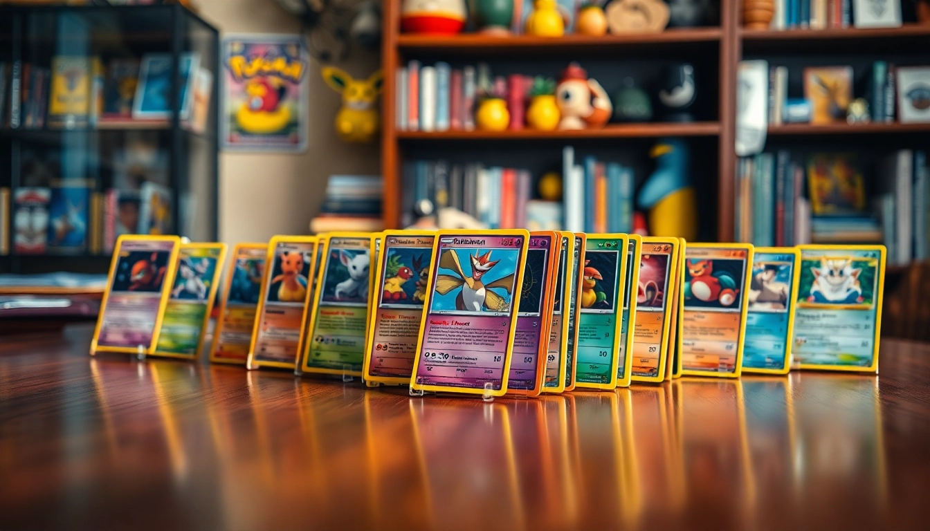 Showcase of real pokemon cards India arranged beautifully, highlighting their unique designs and textures.