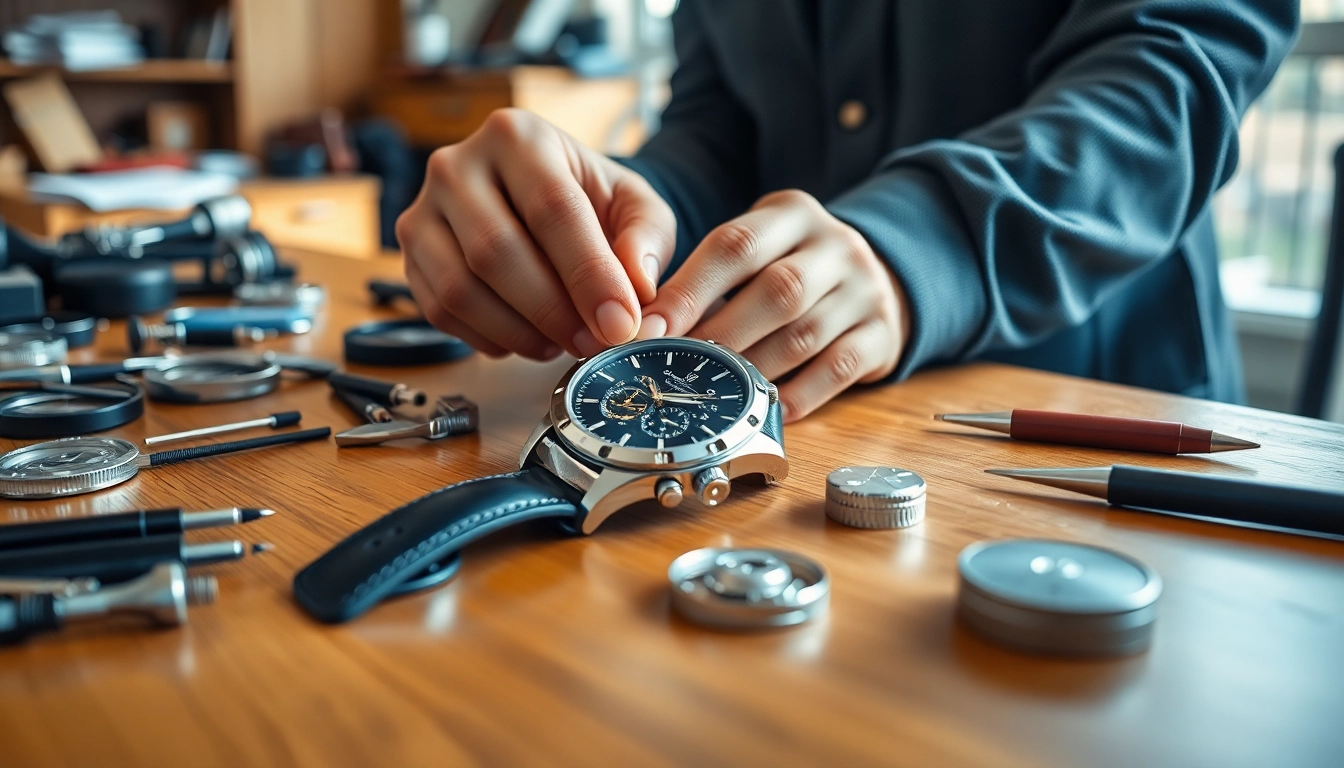 Herren Armbanduhren, exquisite craftsmanship displayed during assembly.