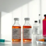 All check of TeSR™ media vials in a lab setup, highlighting feeder-free pluripotent stem cell culture.