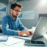 Analyze and find competitor pricing through strategic business analysis in a modern office.
