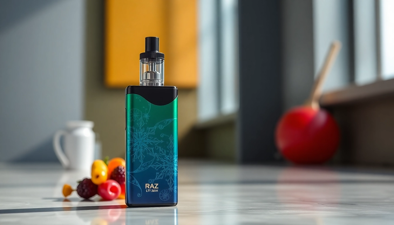 Captivating view of Raz LTX 25K FROZEN Edition showcasing its sleek design and vibrant flavors.